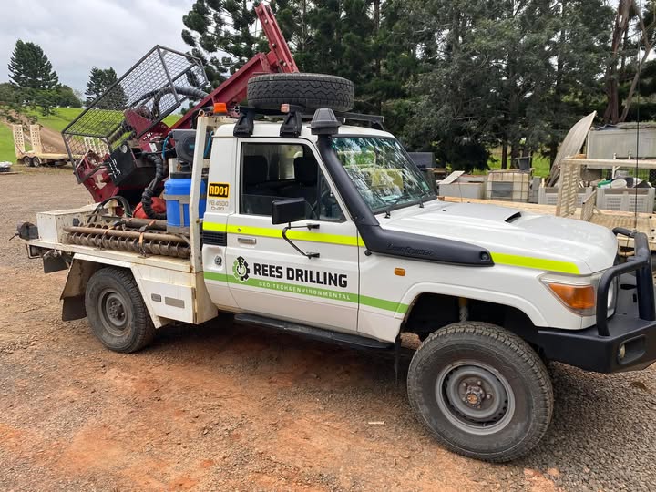 Rees Drilling truck-mounted rig on site