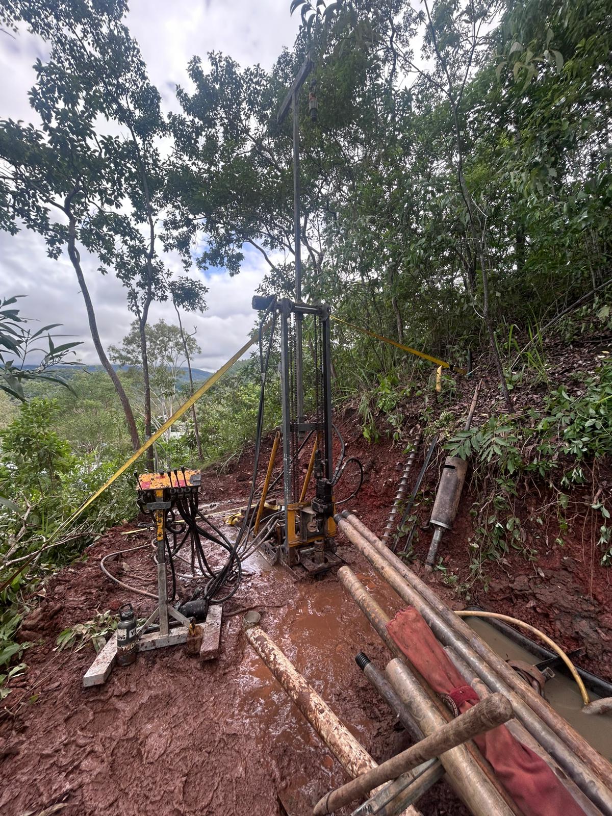 Rees Drilling truck-mounted rig on site